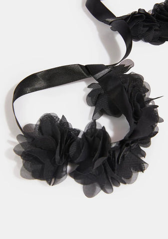 Black Daisy Tye Cuffs