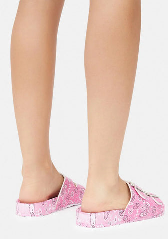 Pleasure's All Mine Bandana Slides