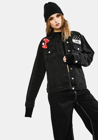 Make My Own Way Denim Trucker Jacket