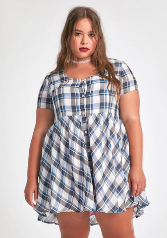 So Officially Don't Care Babydoll Dress