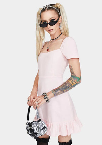 Peach Syami Mini Dress