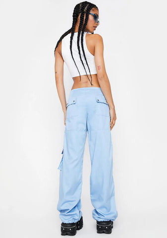Cotton Drill Blue Xander Cargo Trousers