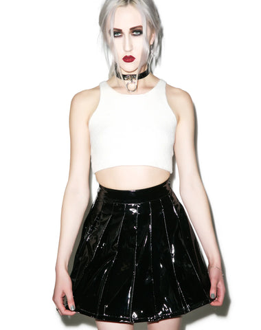 Vinyl Vixen Pleated Skirt