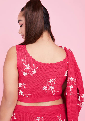 Plus Blossomed Mind Cardigan Set