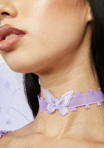 Away In Dreamland Butterfly Choker Set