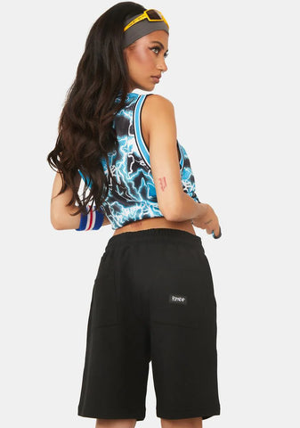 Summer Revenge Rhinestone Sweat Shorts