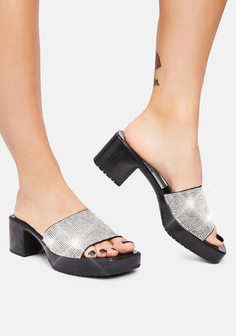 Harlin-R Rhinestone Banded Platform Sandals