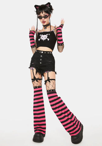 Don't Cross Meow Crop Top