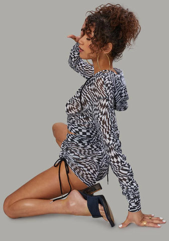 Warped Realm Mesh Hoodie Set