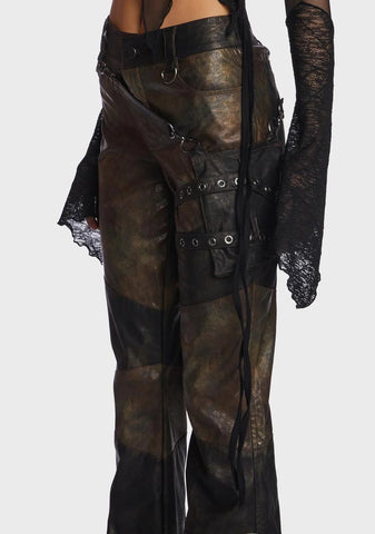 Echo Patchwork Flare Pants