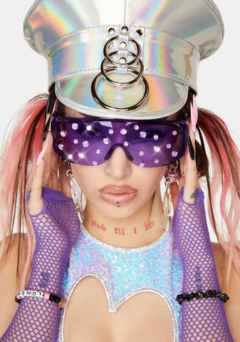 Ready To Glow Rhinestone Sunglasses