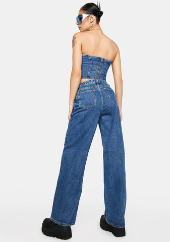 High Rise Baggy Jeans