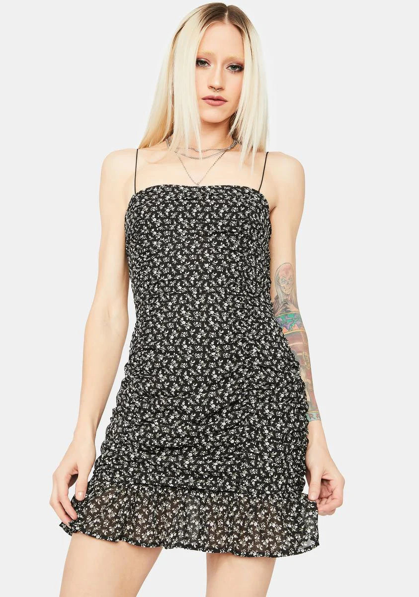Dusk Ride Floral Mini Dress