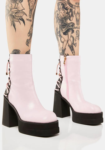Ahariah Lace-Up Platform Boots