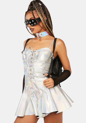 Cosmic Maximized Pleasure Mini Dress