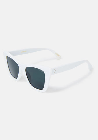 White Ashbury Cat-Eye Sunglasses