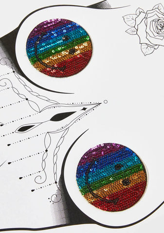 Happy Joe Rainbow Sequin Pasties