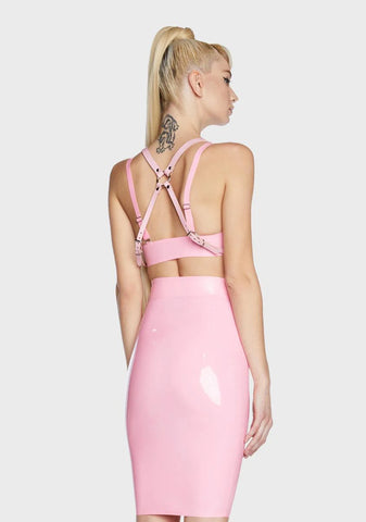 Light Pink O-Ring Bra Harness