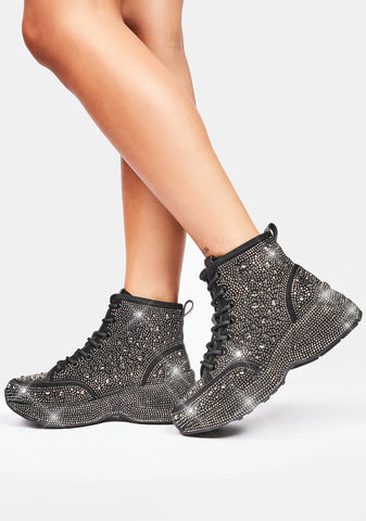 Shining Queen Rhinestone Sneakers