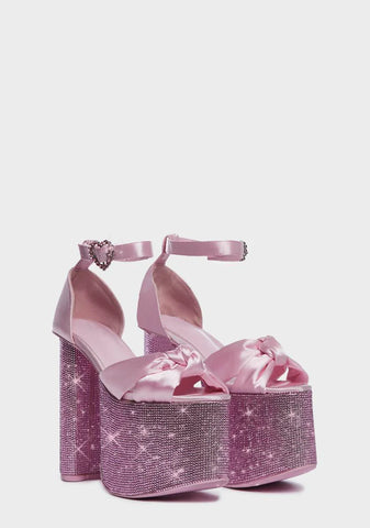 Love At Every Corner Platform Heels