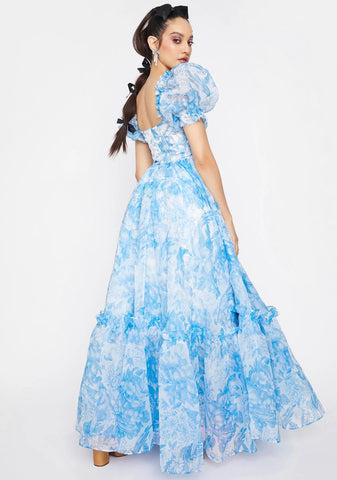 The Baby Blue Toile Ritz Dress