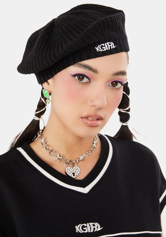 Rib Knit Beret