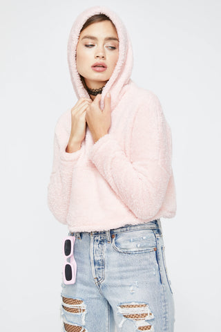 Miss Run The World Crop Hoodie