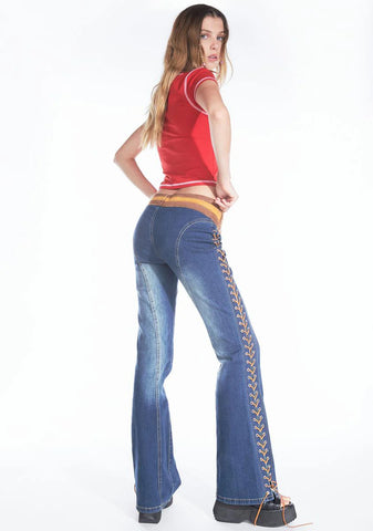 Cause No Drama Flare Jeans