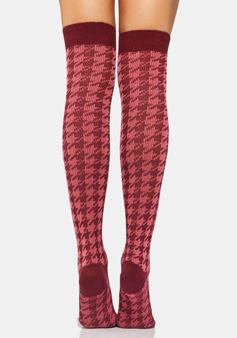 Sweet Deep Pockets Thigh High Socks