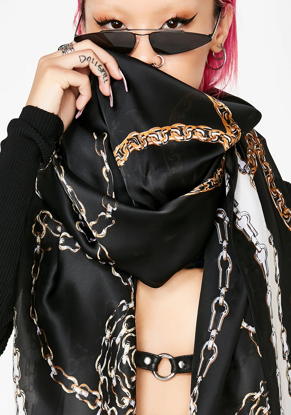 Lavish Chains Satin Scarf