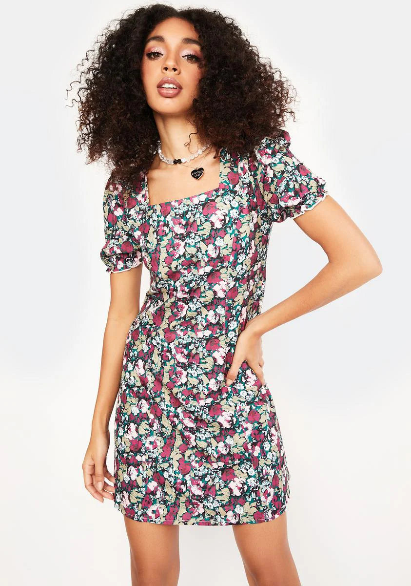 Aqua We Should Kiss Mini Dress