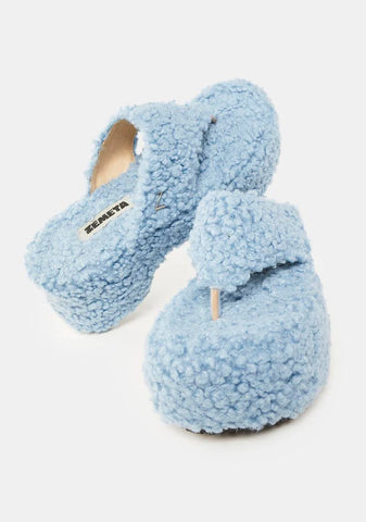 Blue Motor Flip Flops