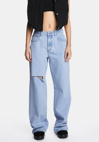 Mid Rise Baggy Boyfriend Jeans