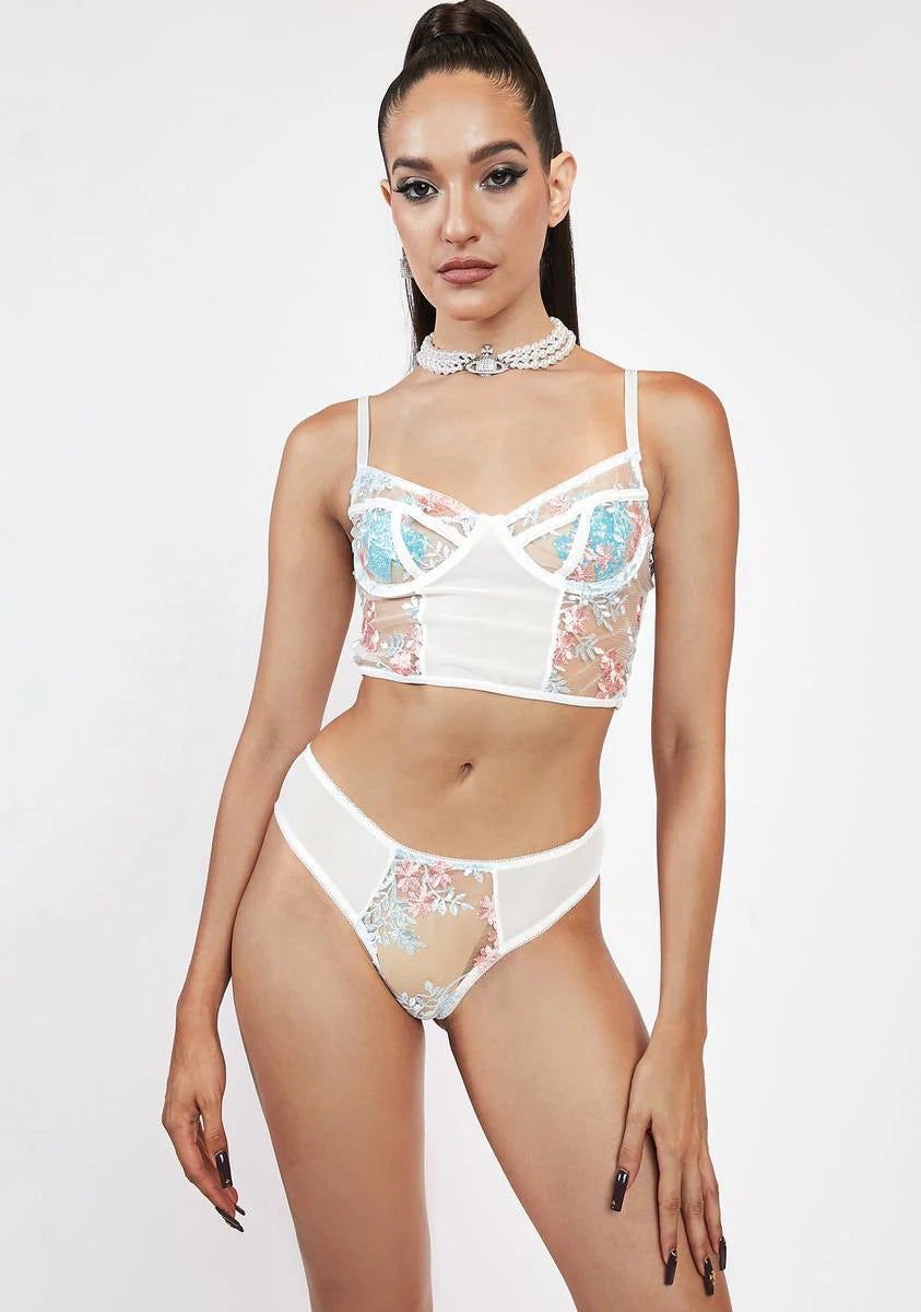 Like What I See Mesh Lingerie Set