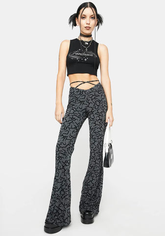 Tattoo Flock Nancha Flare Trousers