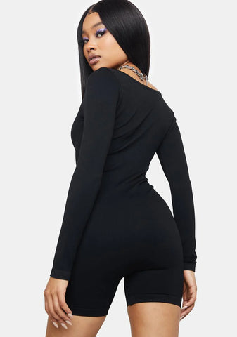 Feeling Myself Long Sleeve Romper