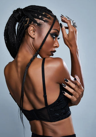 Word Of Honor Velvet Bra Top