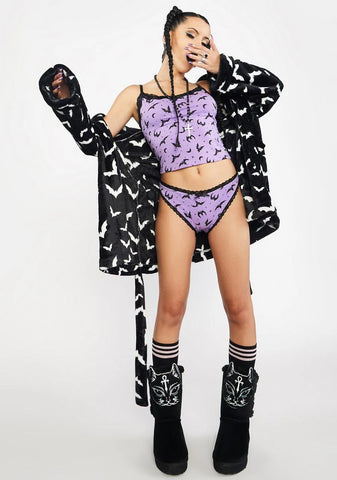 Twilight Bat Behavior Lingerie Set