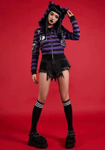 Ace Of Spacey Striped Hoodie