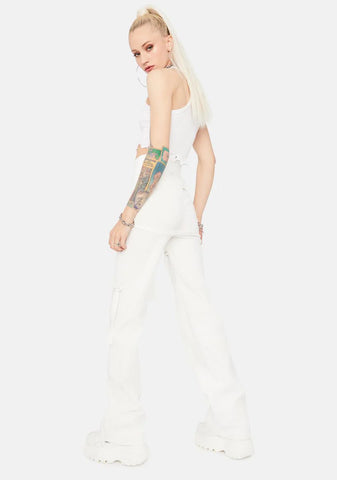 Come Correct Strappy Flare Pants