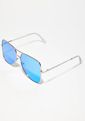 Stay Blocked Square Aviator Sunglasses