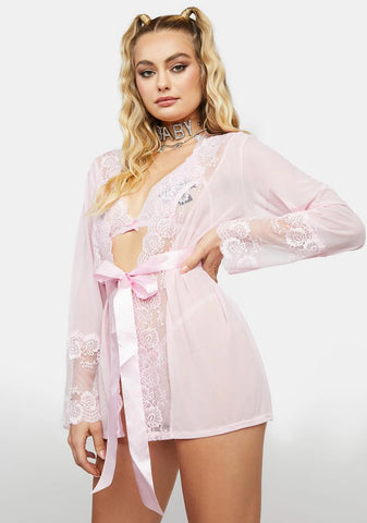 Touch Me In The Morning Mesh Robe