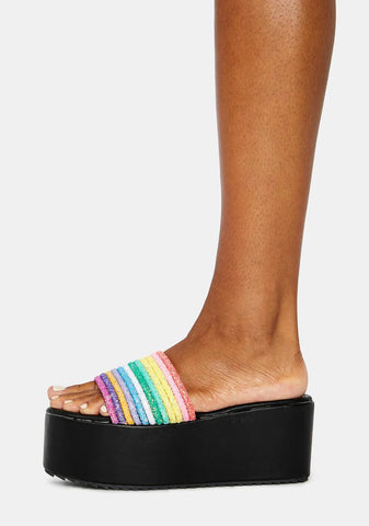 Night Sour Straws Rainbow Platform Slides