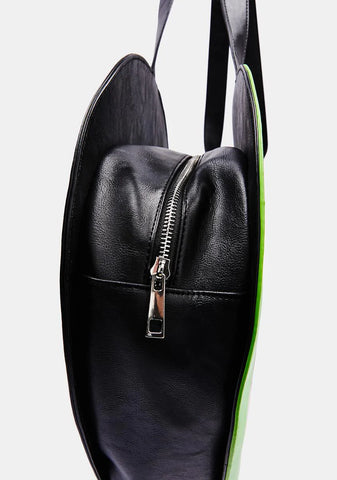 Super Hero Love Heart Tote Bag