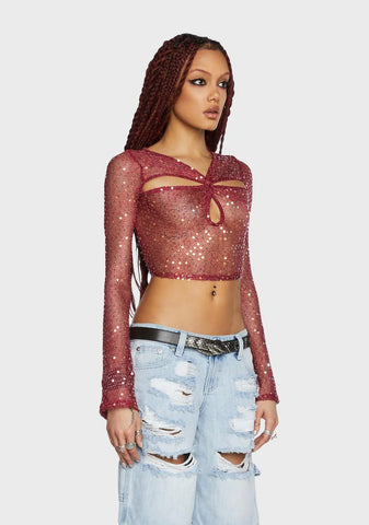 Summer Of Love Sequin Top