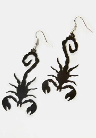 Might Get Stung Scorpion Earrings