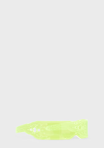 Yellow Microchip Visor