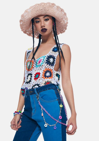 Fatal Flowers Layered Belt Chain