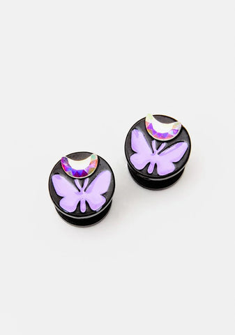 Mystical Butterfly Stud Earrings