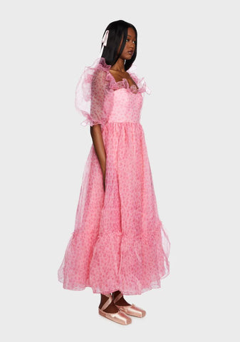 Mon Amour Ruffled Beauty Maxi Dress